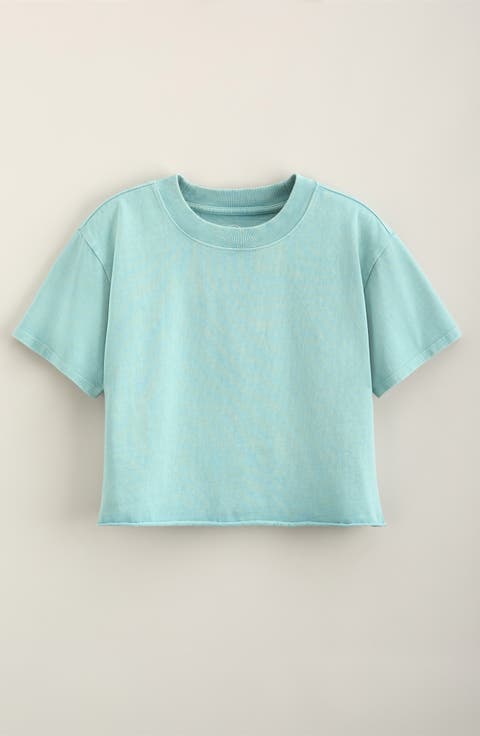 Kids' Crop Cotton T-Shirt