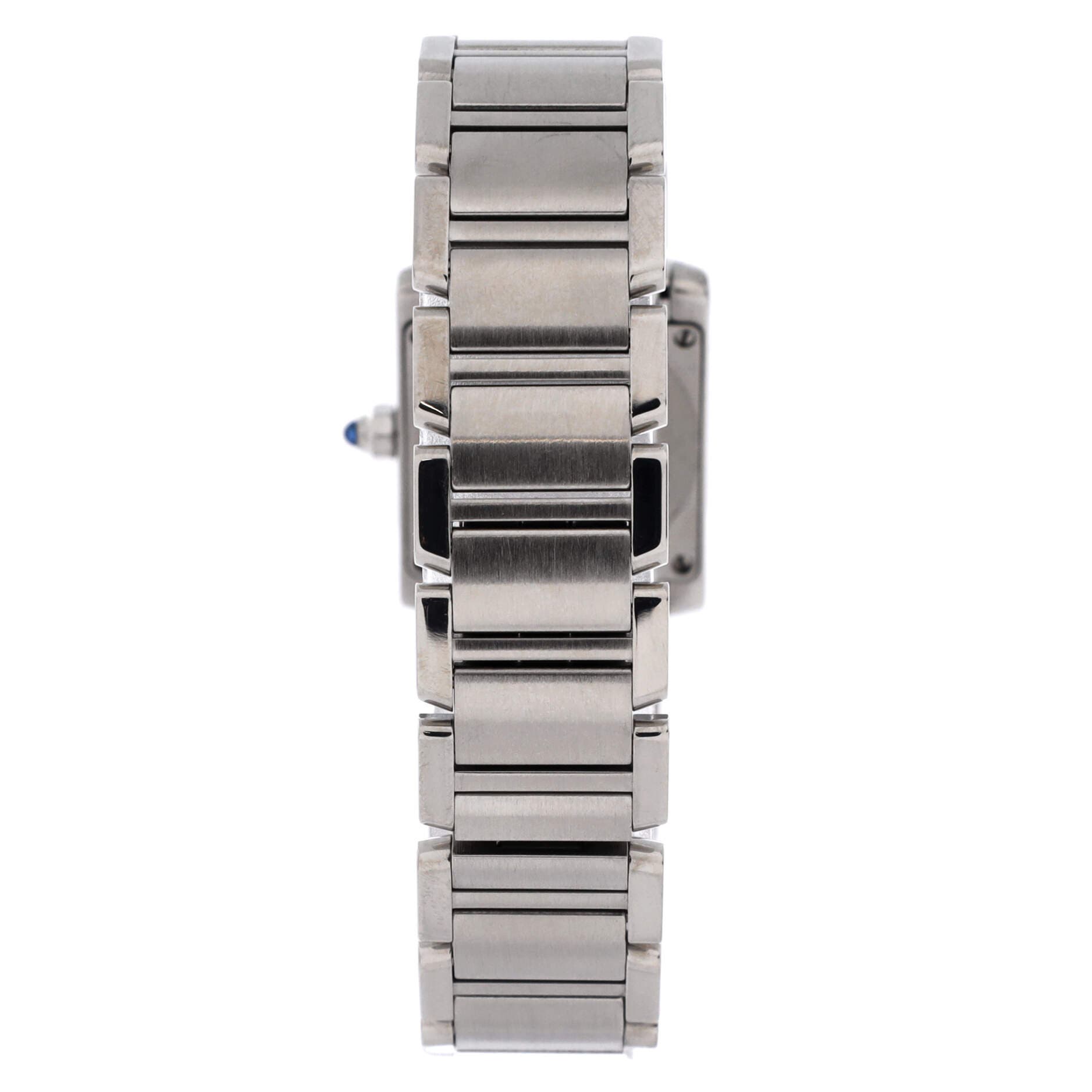 Tank Francaise Quartz Watch Stainless Steel 20, Alternate, color, Metallic Silver