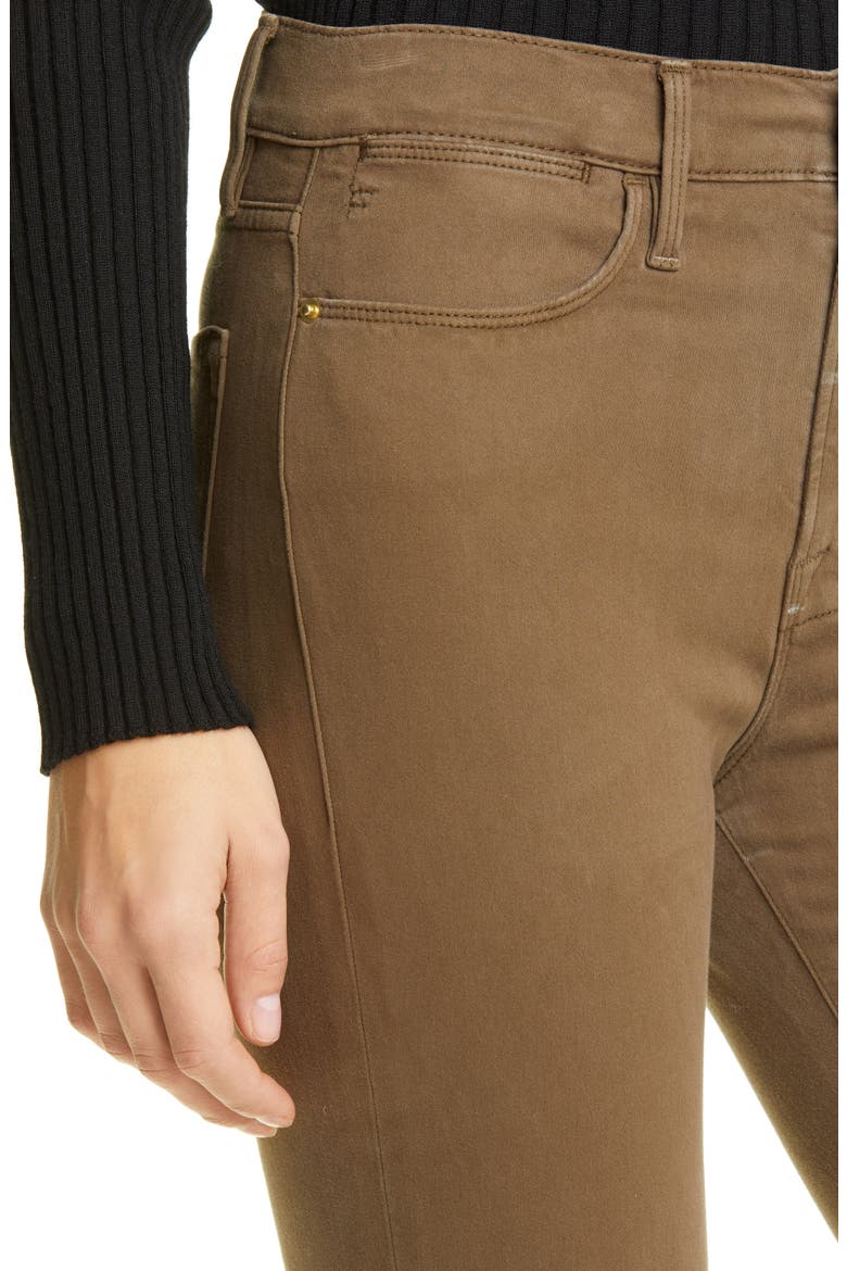 Le High Skinny Sateen Jeans, Alternate, color, WASHED ARMY