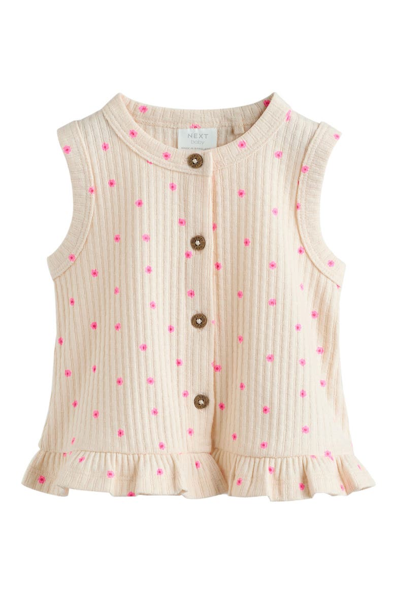 Kids' Ribbed Vest & Pants Set, Alternate, color, PINK