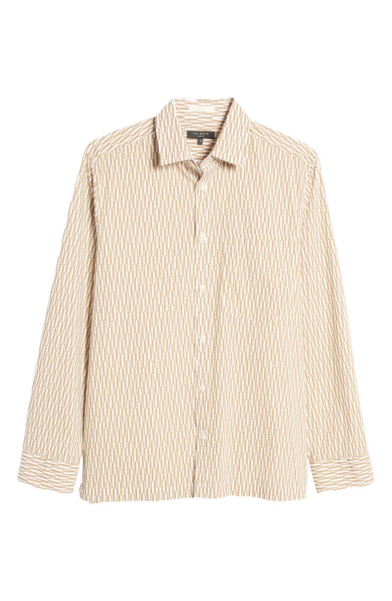 Ted Baker London Ruskin Long Sleeve Button-Up Cotton Shirt, Alternate, color, 