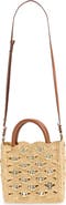 Rabanne Small Signature 1969 Discs Raffia Tote