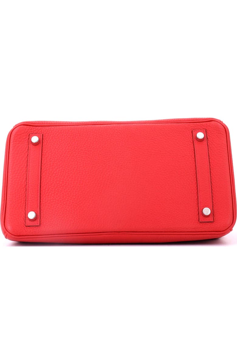 Pre-Owned Hermes Birkin Handbag Red Togo with Palladium Hardware 30, Alternate, color, Geranium
