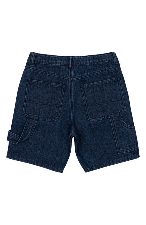 The New Kids' Navid Skater Shorts In Unwashed Denim