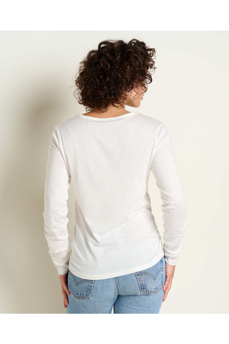 Rose Long Sleeve Tee, Alternate, color, Egret