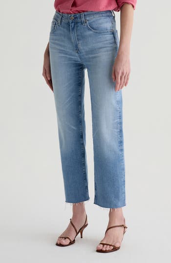 AG Brinley Mid Rise Straight Crop Jeans Nordstrom