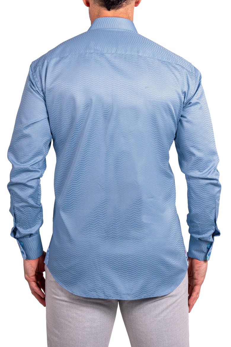 Einstein Ascension Contemporary Fit Button-Up Shirt, Alternate, color, GREY