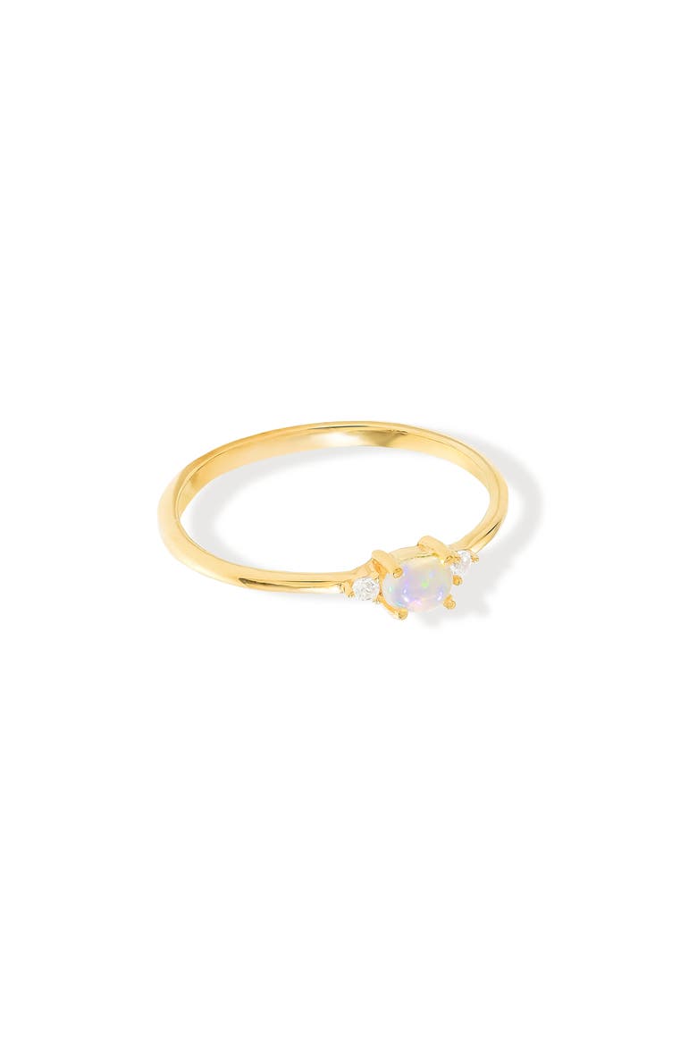 Opal & White Topaz Ring, Alternate, color, BLUE OPAL