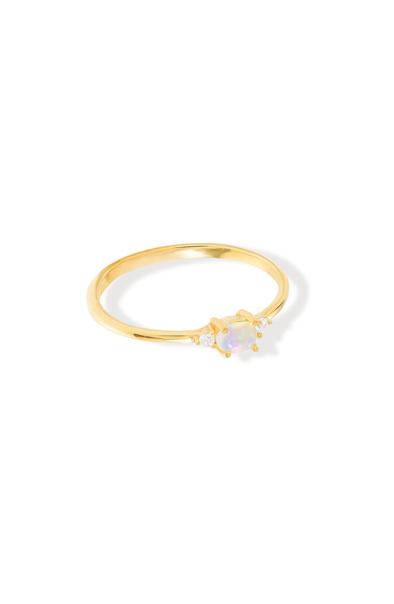 YS GEMS Opal & White Topaz Ring, Alternate, color,