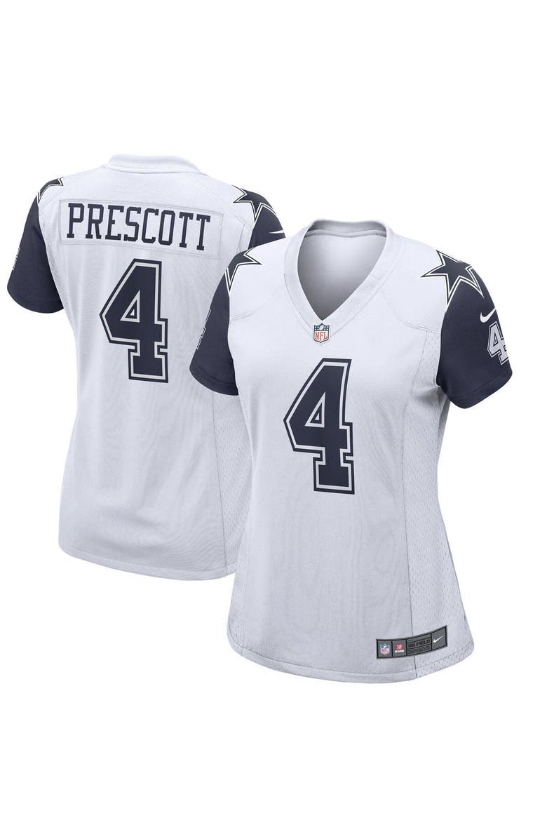 Nike Women's Nike Dak Prescott White Dallas Cowboys Alternate Game Jersey, Alternate, color, White
