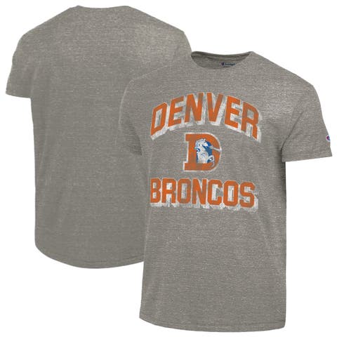 Men's Champion  Charcoal Denver Broncos Ultimate Tri-Blend T-Shirt