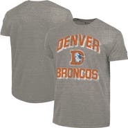 Champion Men's Champion Charcoal Denver Broncos Ultimate Tri-Blend T-Shirt
