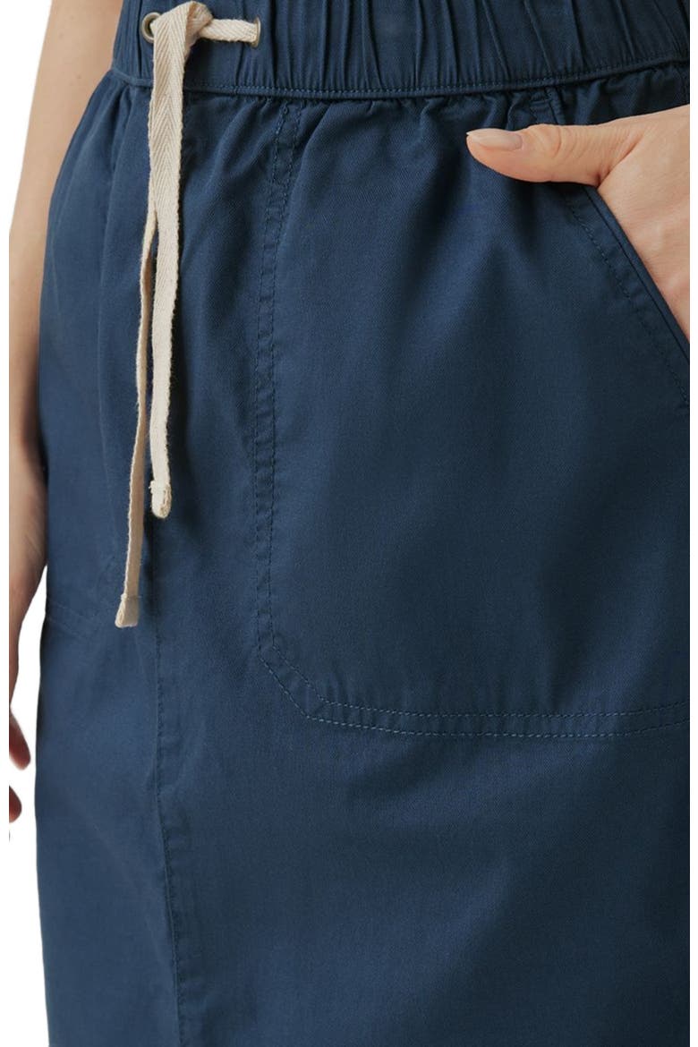 Organic Cotton Daily Twill Skirt, Alternate, color, French Navy