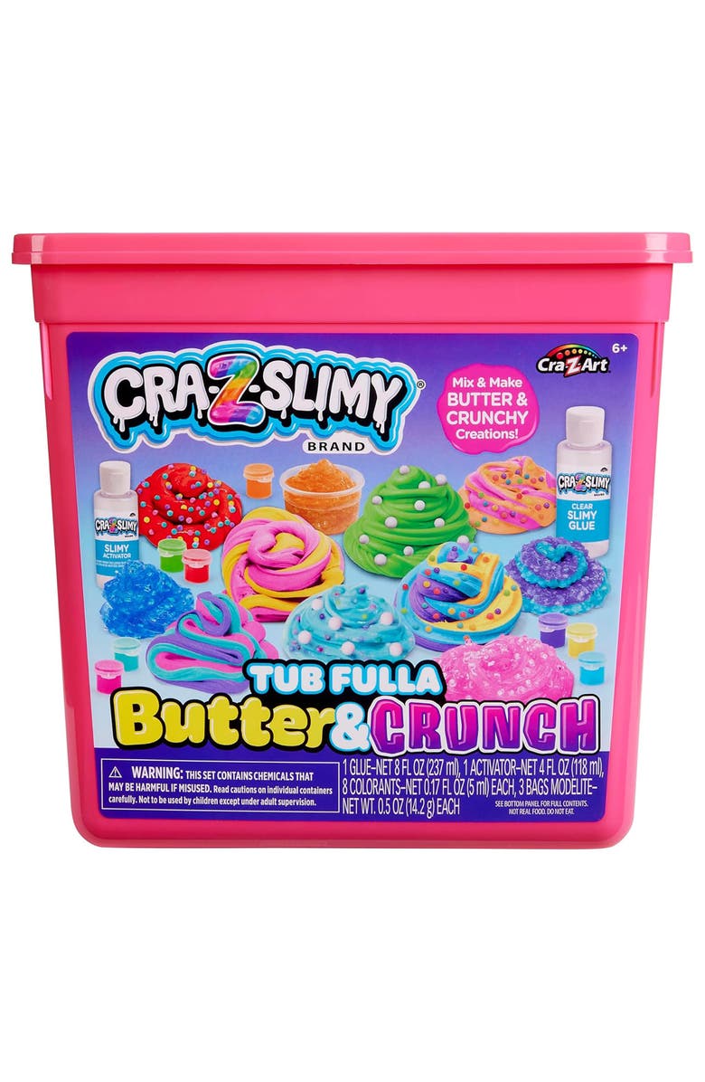 CRA-Z-ART Cra Z Slimy Tub Fulla Butter & Crunch Diy Slime Kit, Kids 6+, Alternate, color,