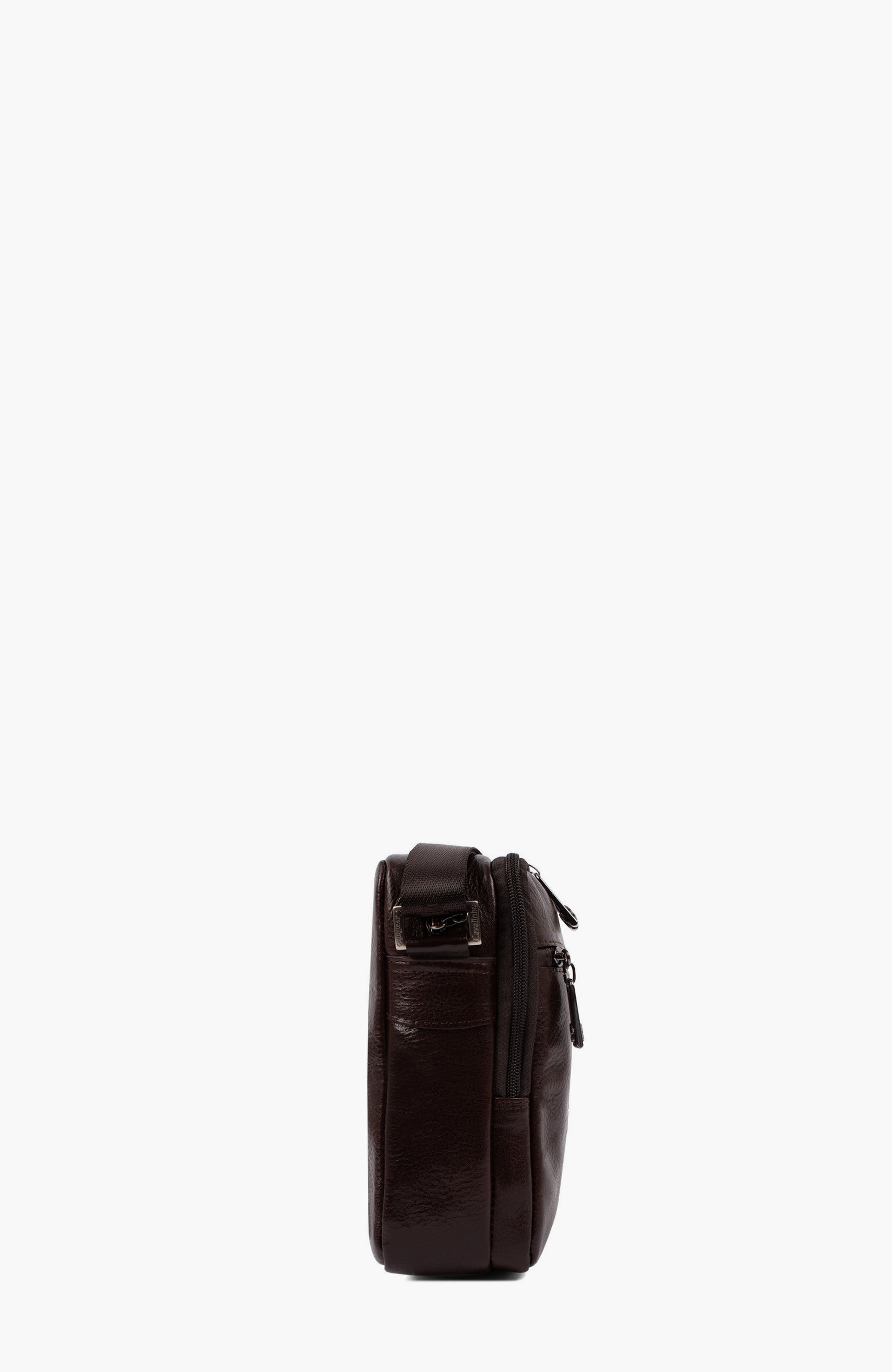 Gentleman Leather Traveler Crossbody Bag 128, Alternate, color, Brown
