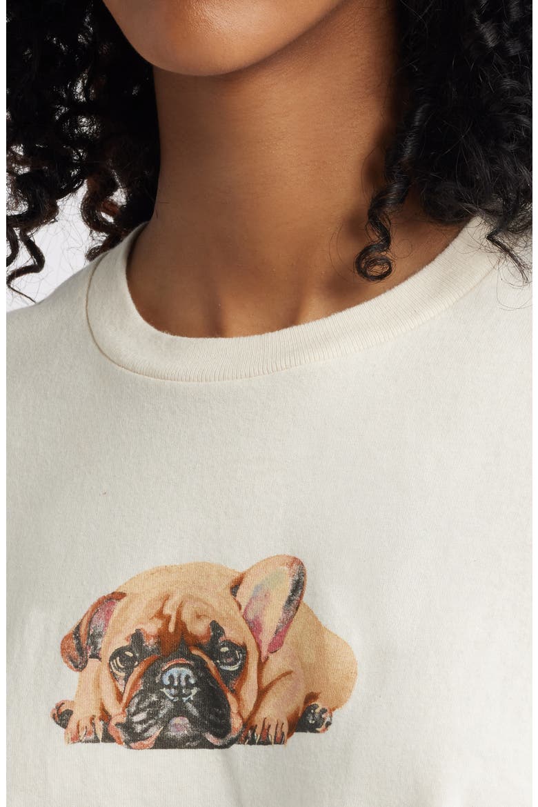 Puppy Cotton Graphic T-Shirt, Alternate, color, MARSHMALLOW