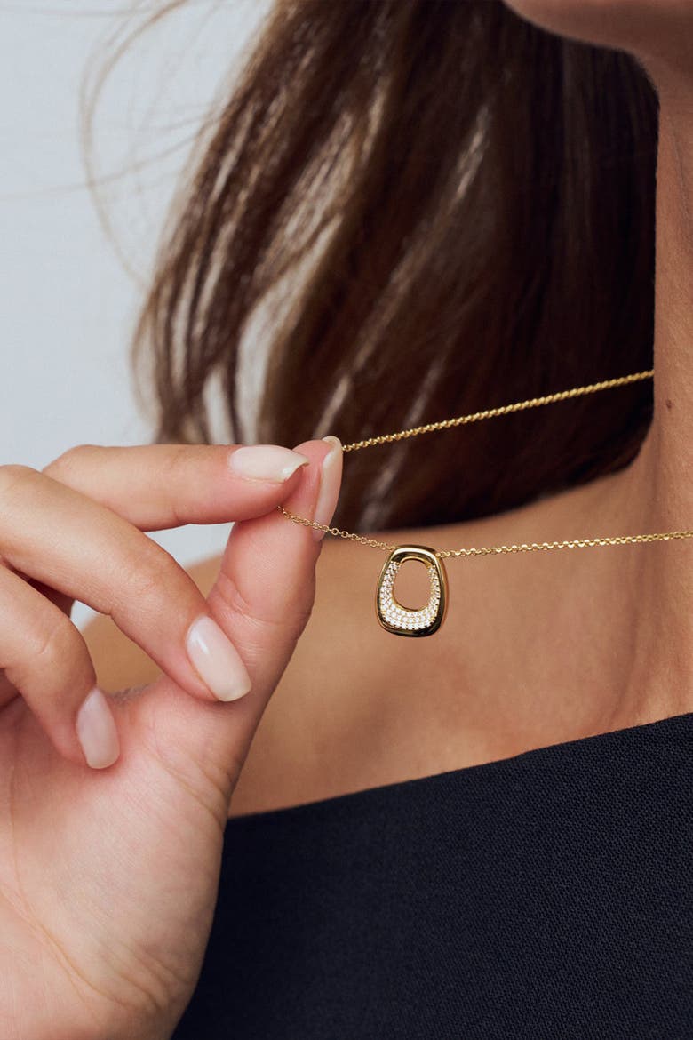 Necklace Borsa, Alternate, color, 18K Gold Plated