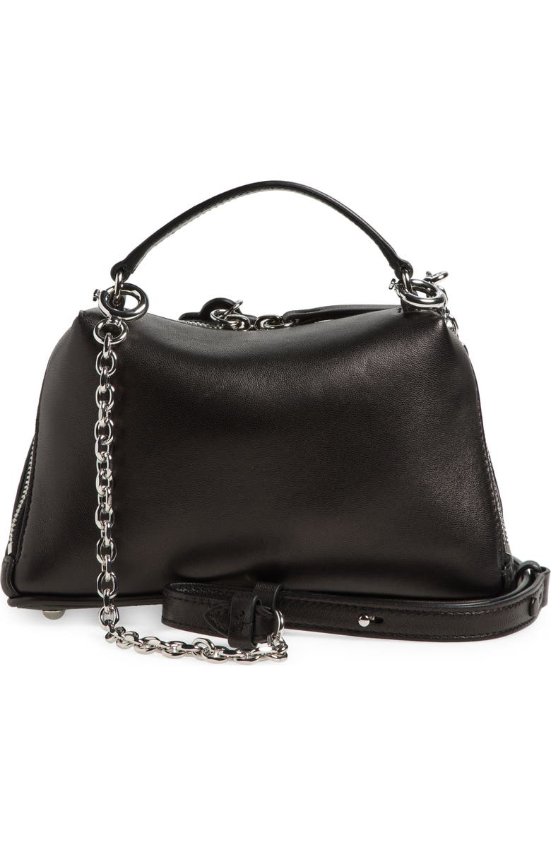 Maison Margiela Glam Slam Trapezoid Leather Top Handle Bag, Alternate, color,