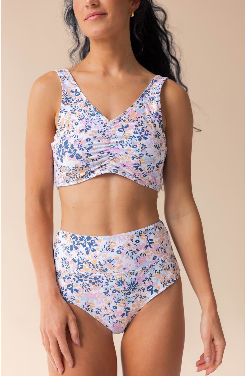 Nani 4-Way Reversible Bralette Swim Top, Main, color, Caspian