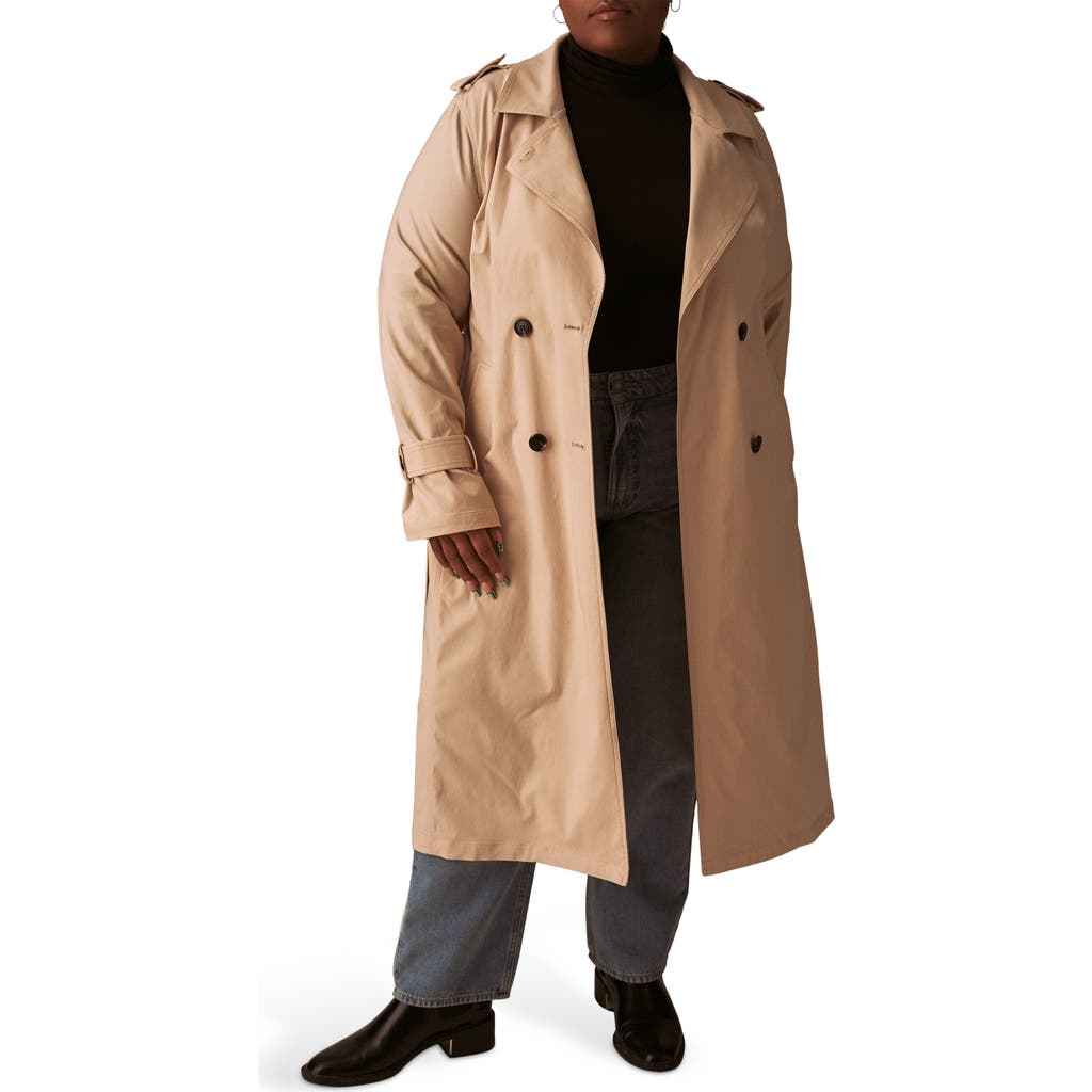 Universal Standard Henning X Us Park Soft Trench In Fog
