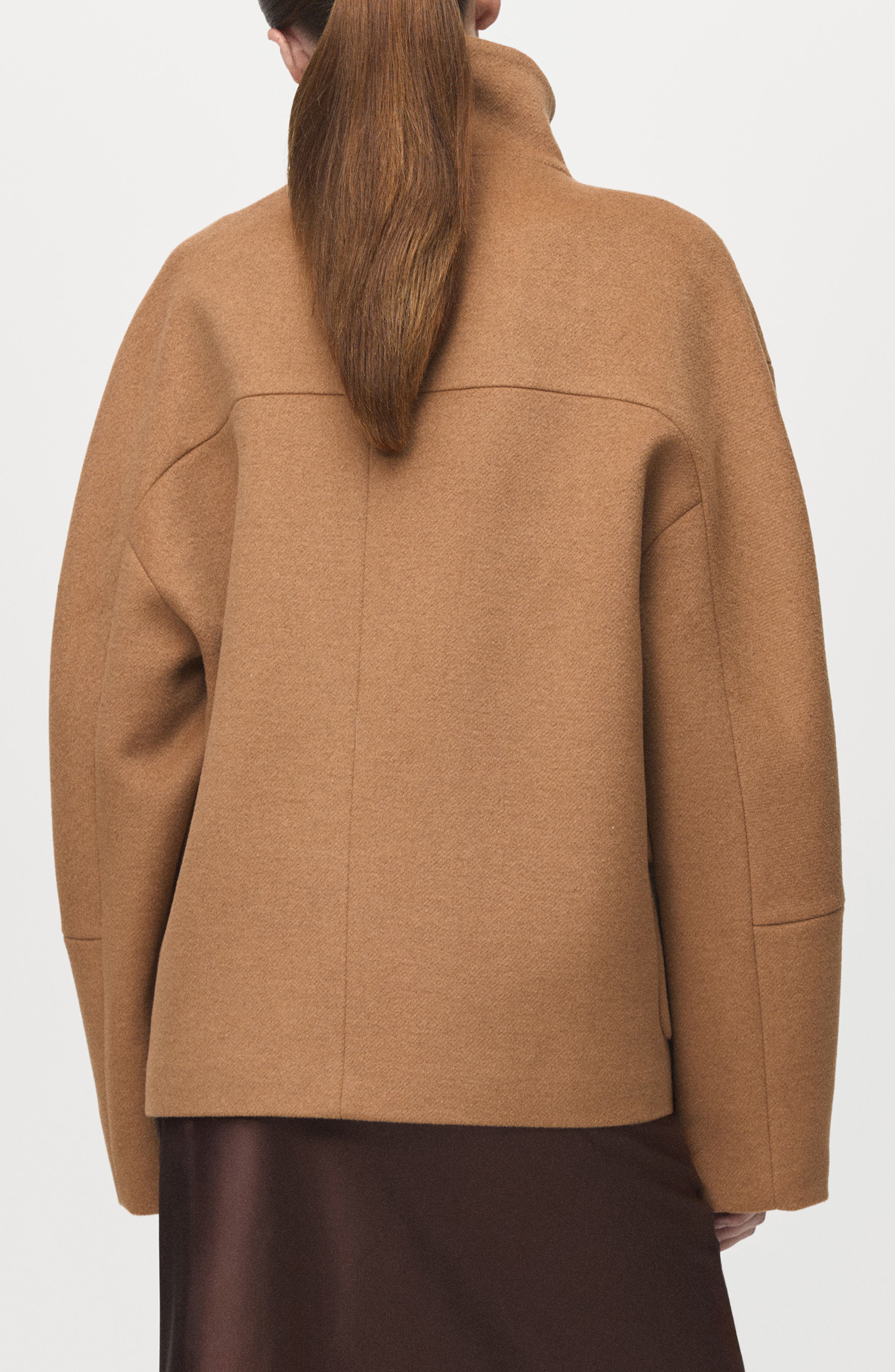 Basquiat Funnel Neck Coat - image 2