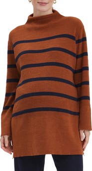 Nom Maternity Sarabeth Maternity & Nursing Mock Neck Sweater