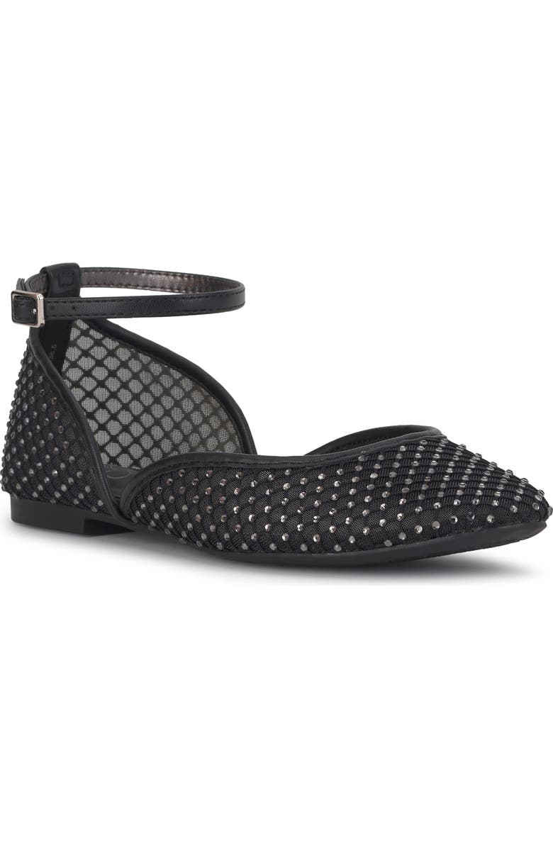 Jessica Simpson Laelli Ankle Strap Flat, Main, color, Black