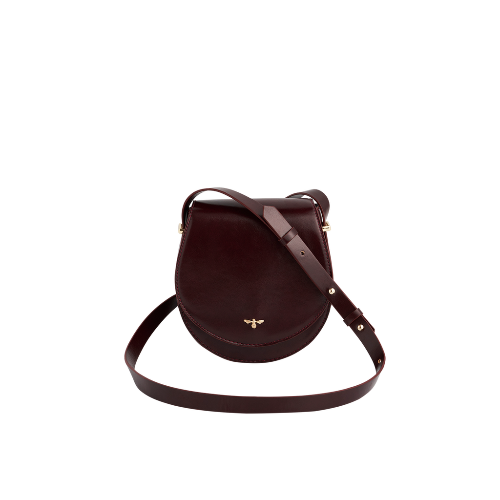 Fable England Cherry Red Saddle Bag In Red