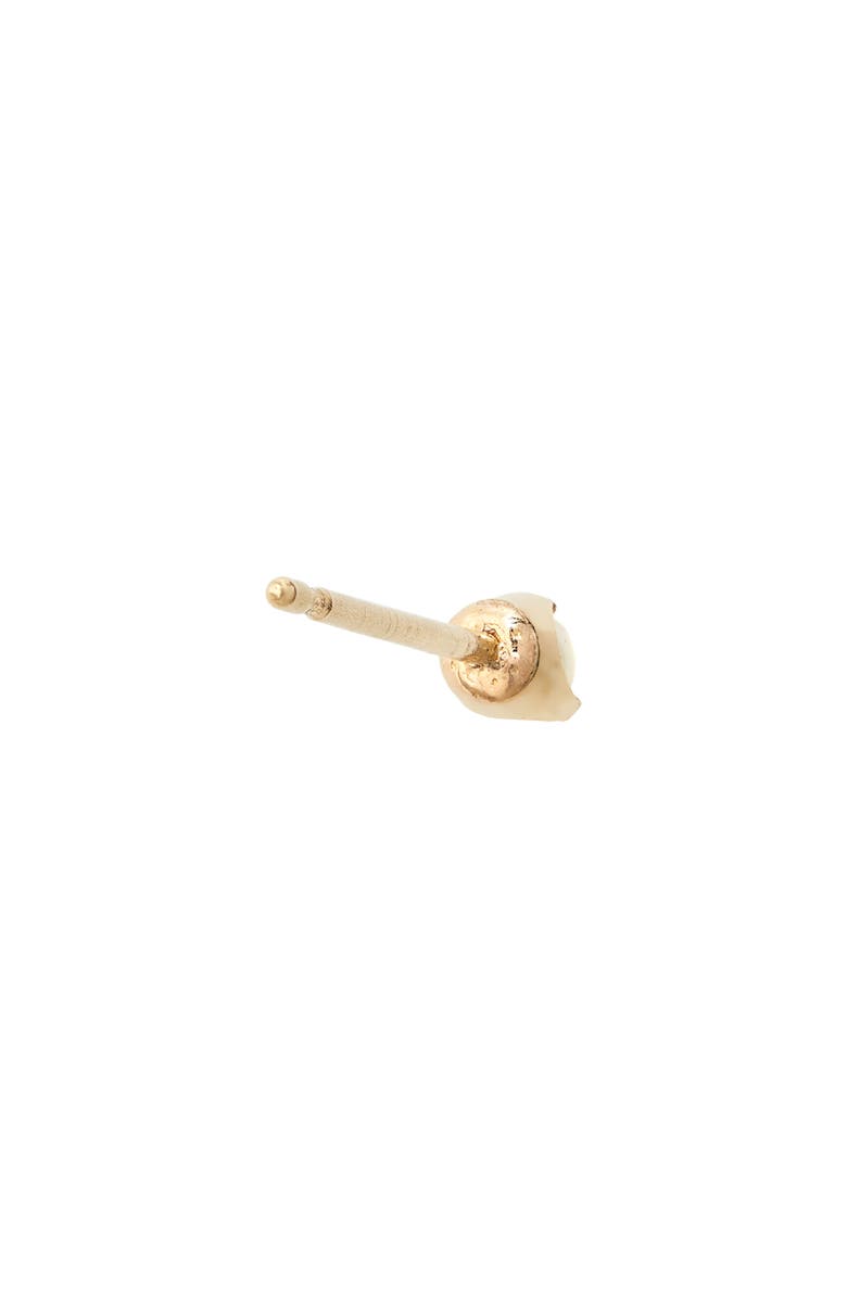 Zoë Chicco Tiny Pearl Stud Earring, Alternate, color, 