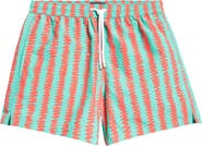Drake's Kelim Stripe Drawstring Swim Trunks
