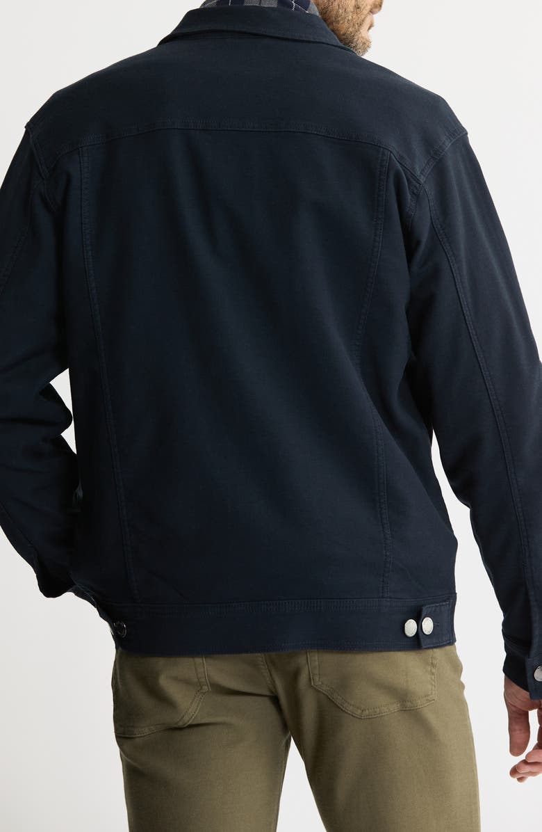 JACHS Stretch Cotton Trucker Jacket, Alternate, color, Navy