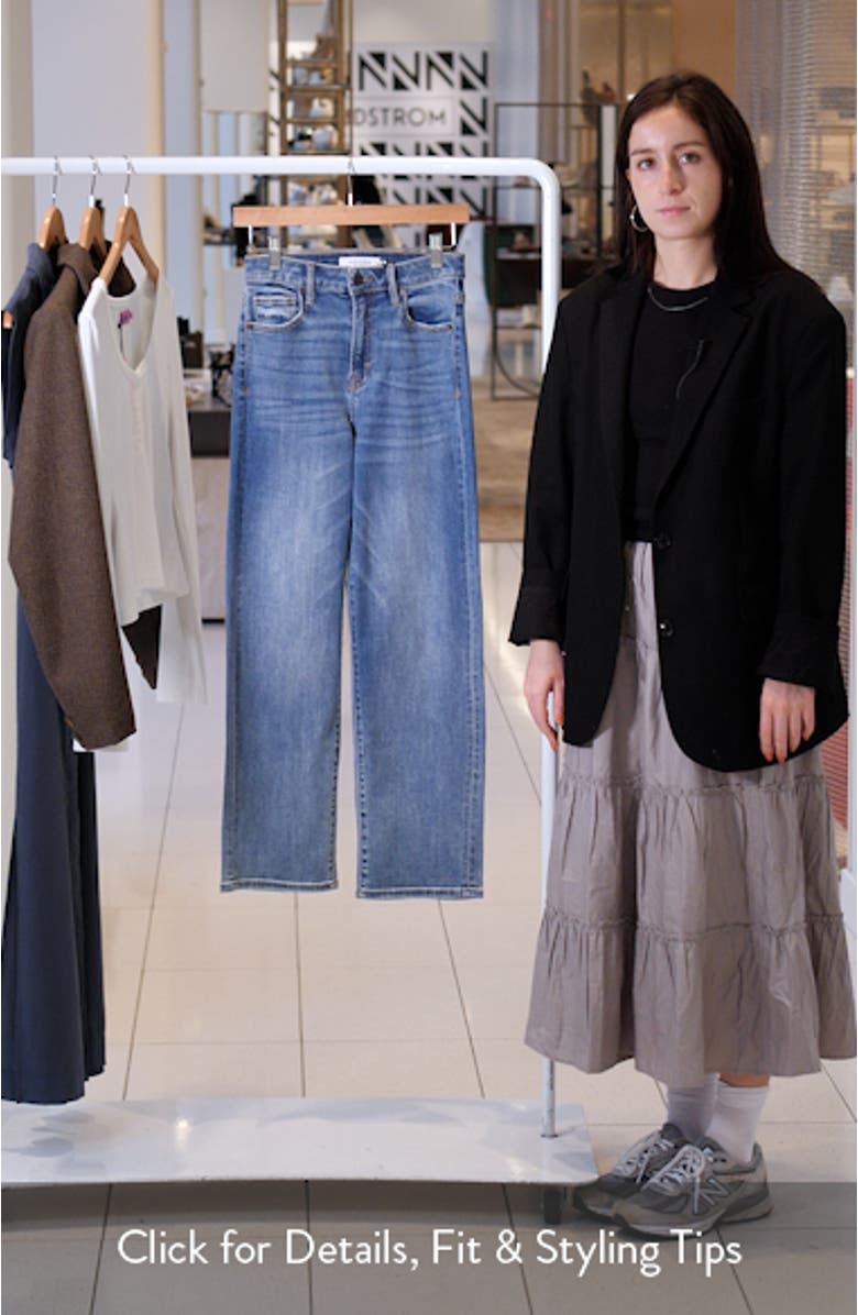 Clean Stretch Wide Leg Jeans, sales video thumbnail