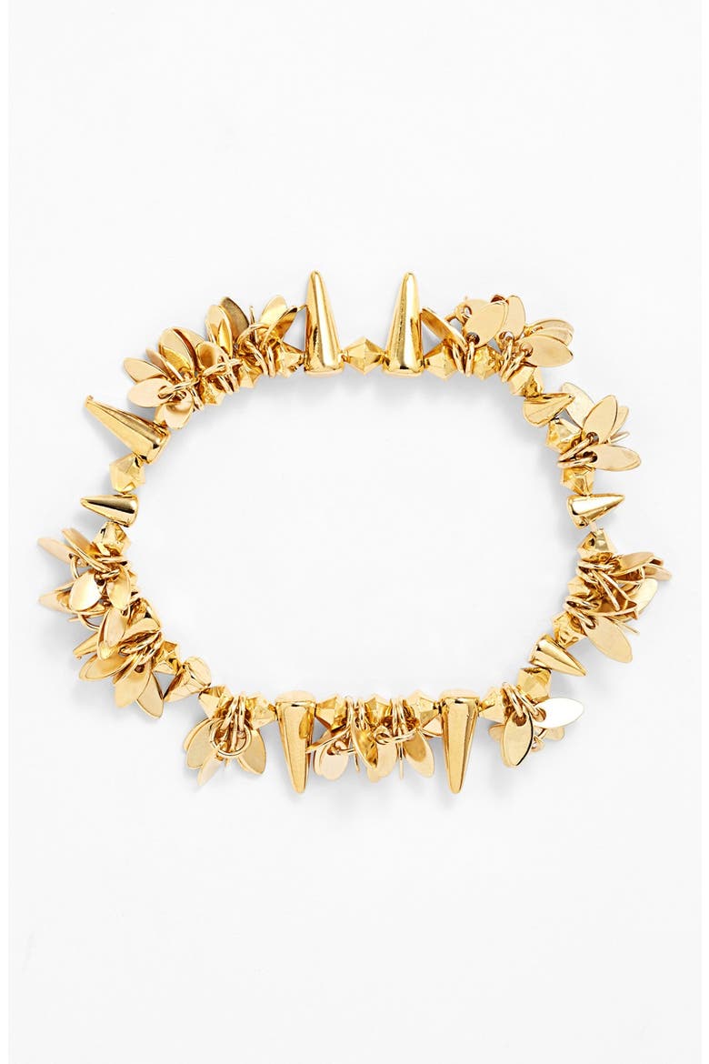 'Layers of Love' Bead Stretch Bracelet, Main, color, GOLD