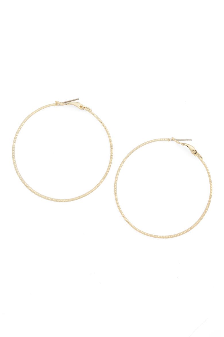 Hoop Earrings, Main, color, GOLD