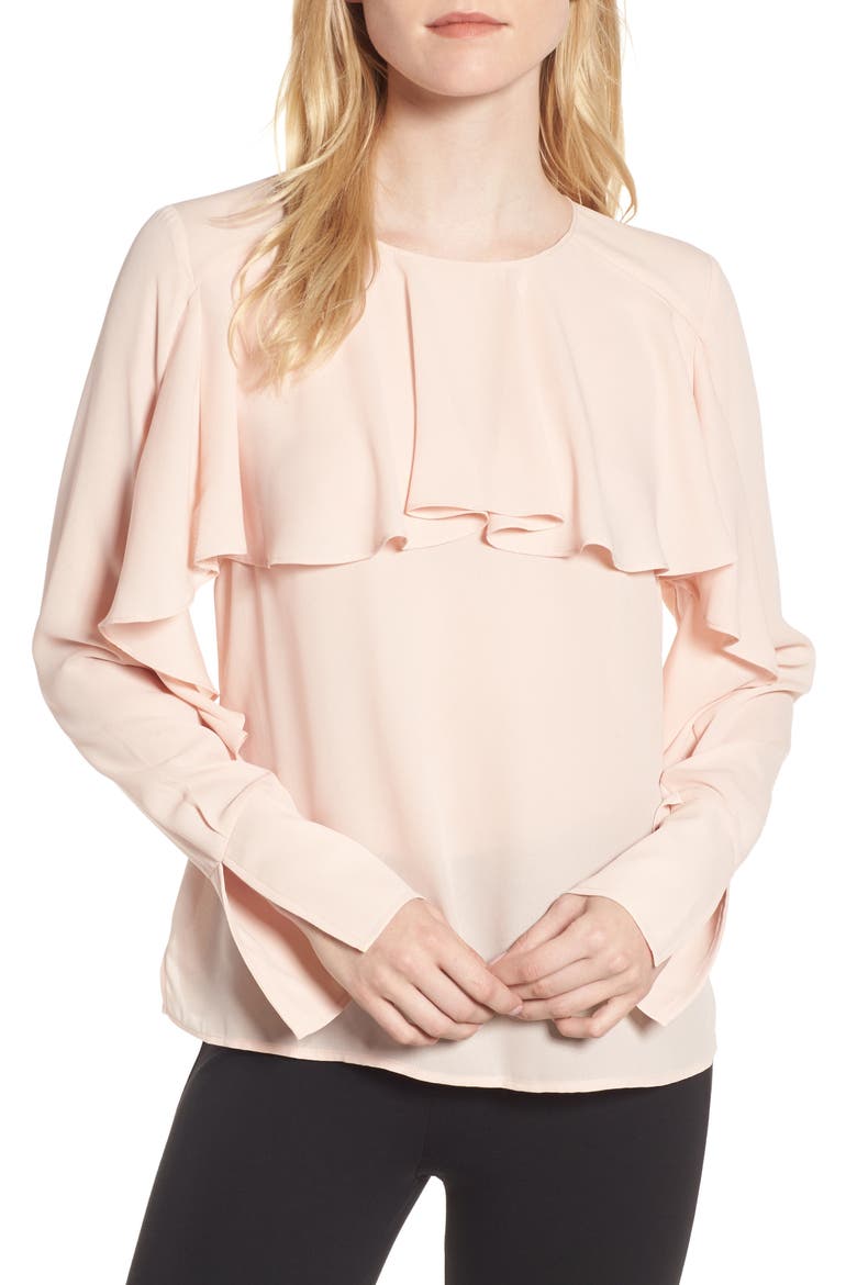 Ruffle Top, Main, color, PINK HERO