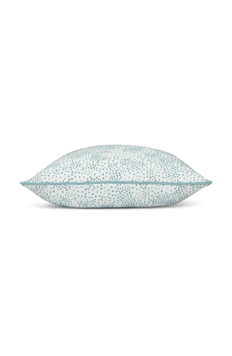 Elaine Smith Speckle Surf with Chenille Dots Indoor & Outdoor Woven Accent Pillow, Alternate, color, Surf