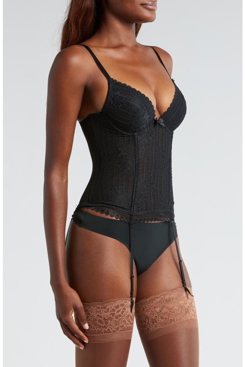 Panama Underwire Basque, Alternate, color, BLACK