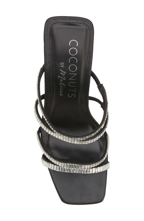 Coconuts By Matisse Aria Rhinestone Sandal In Black