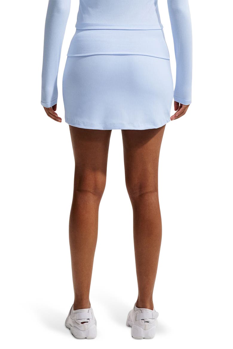 Sportswear Chill Rib Skirt, Alternate, color, HYDROGEN BLUE/ SAIL