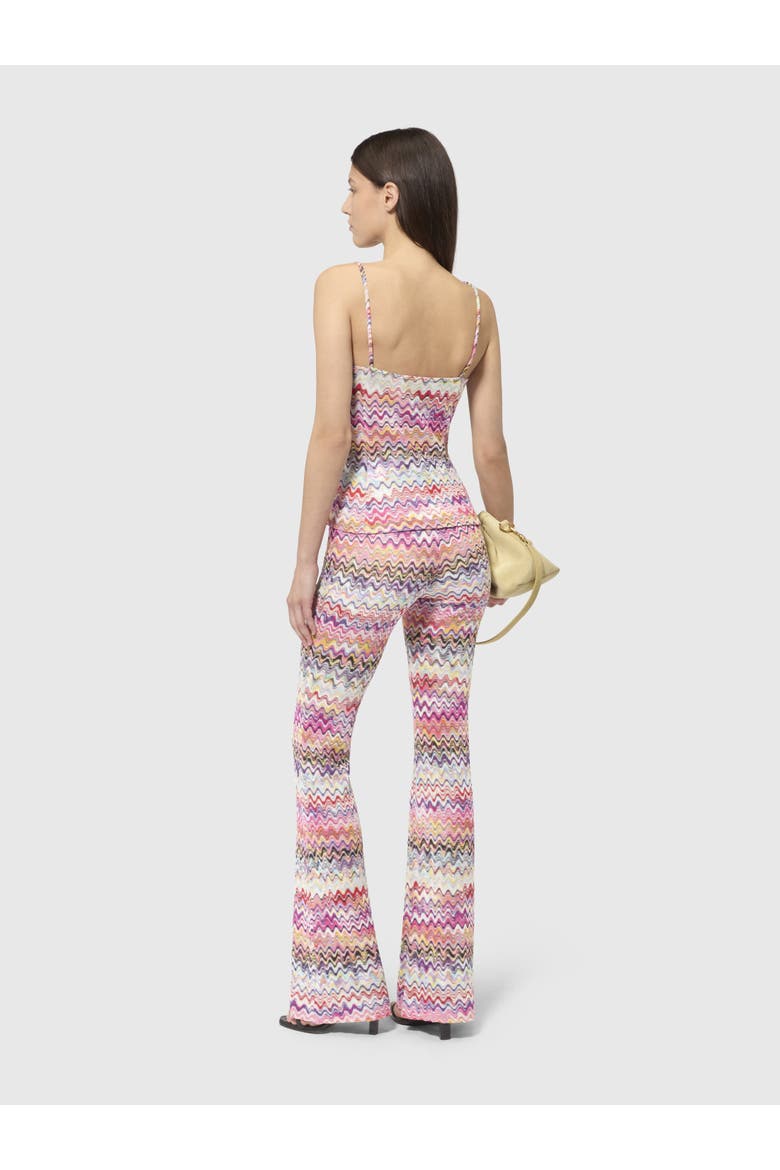 Straight-leg Trousers, Alternate, color, Pink & Multicoloured
