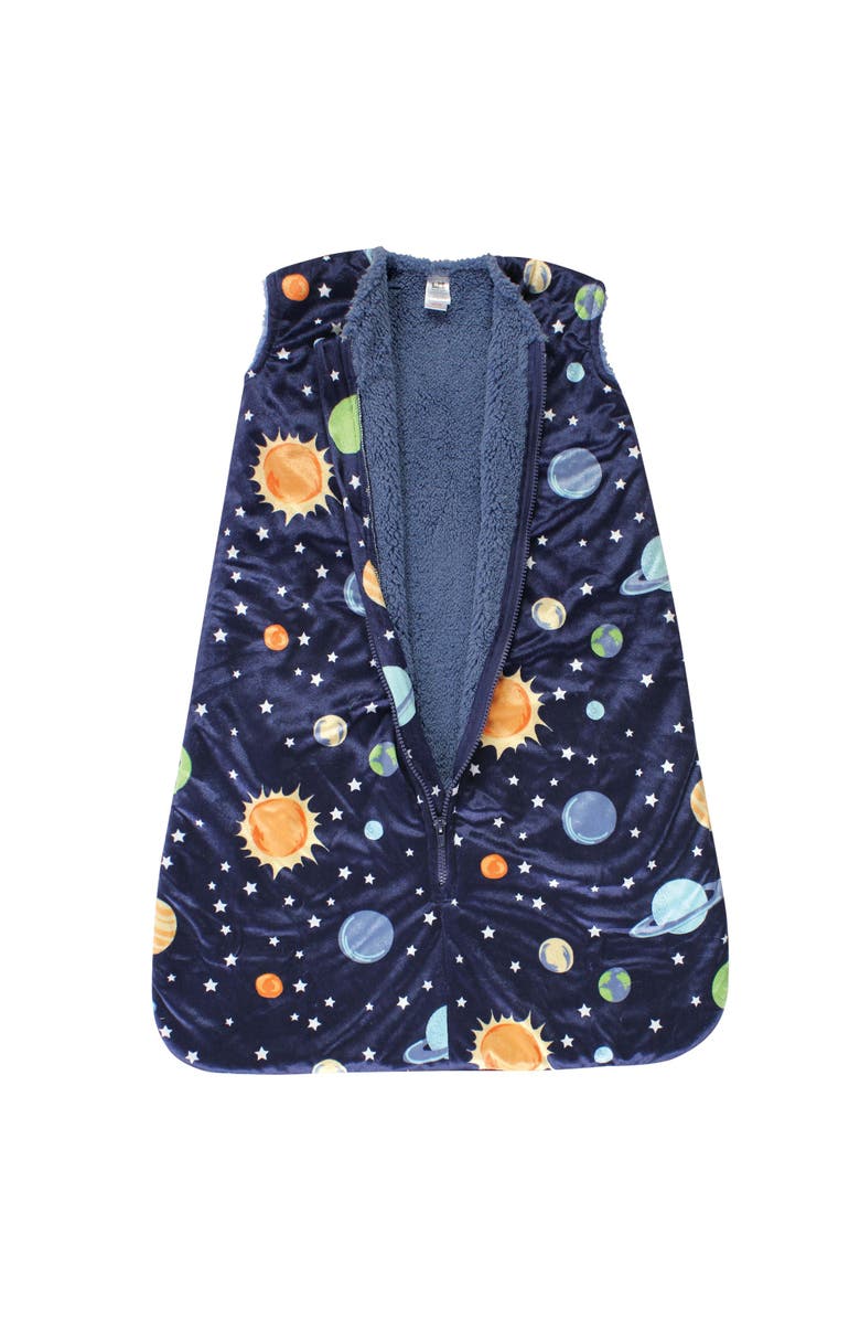 Hudson Baby Mink with Fluffy Inner Sleeping Bag, Sack, Blanket, Alternate, color, Solar System