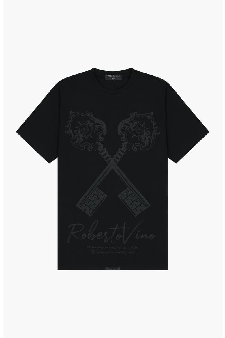 Vino Keys Slim fit Tee, Alternate, color, Black