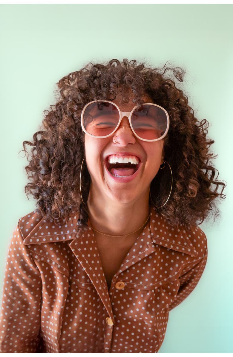 Sunshine Studios Bardot Sunglasses, Alternate, color, Ivory