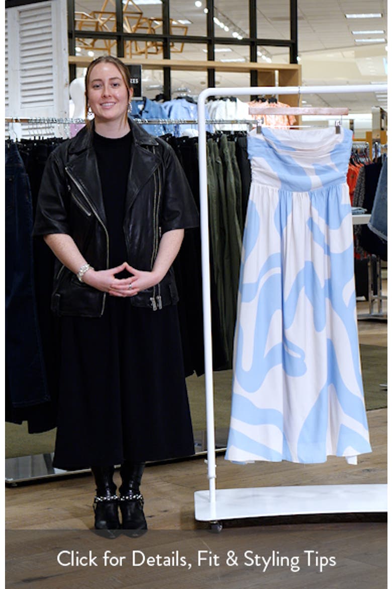 Nesta Strapless Maxi Dress video