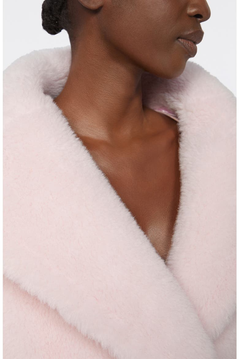 Tedgirl Oversize Double Breasted Alpaca Blend Coat, Alternate, color, PINK
