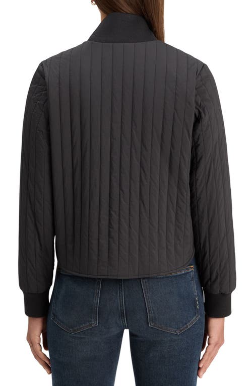 Scotch & Soda Elevated Reversible Bomber Jacket In Evening Black