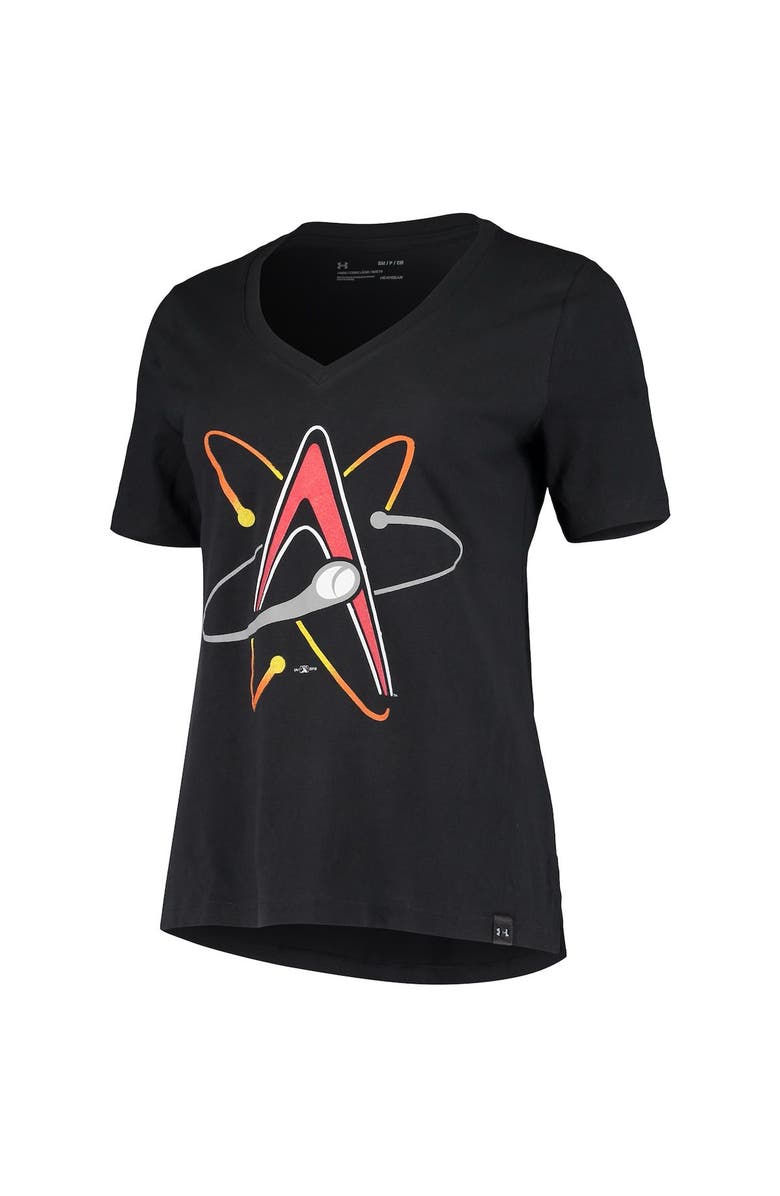 Under Armour Women's Under Armour Black Albuquerque Isotopes Performance V-Neck T-Shirt, Alternate, color, 