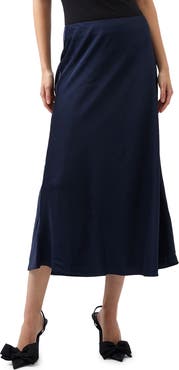 French Connection Ennis Satin Skirt