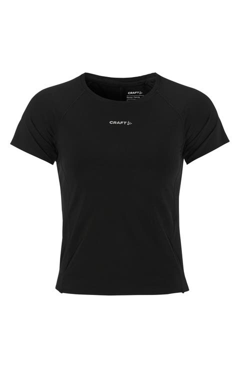 Crewneck Cropped Running T-Shirt