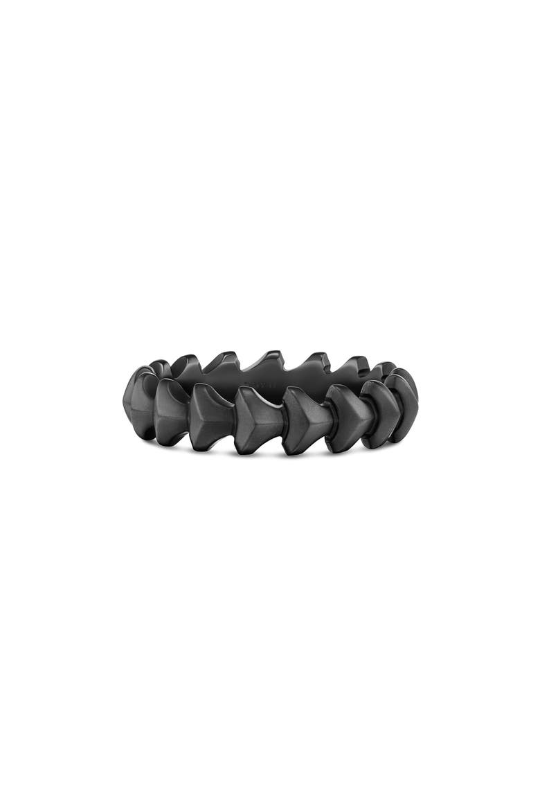 Men's Armory Band Ring in Black Titanium, 6.2mm, Alternate, color, BLACK